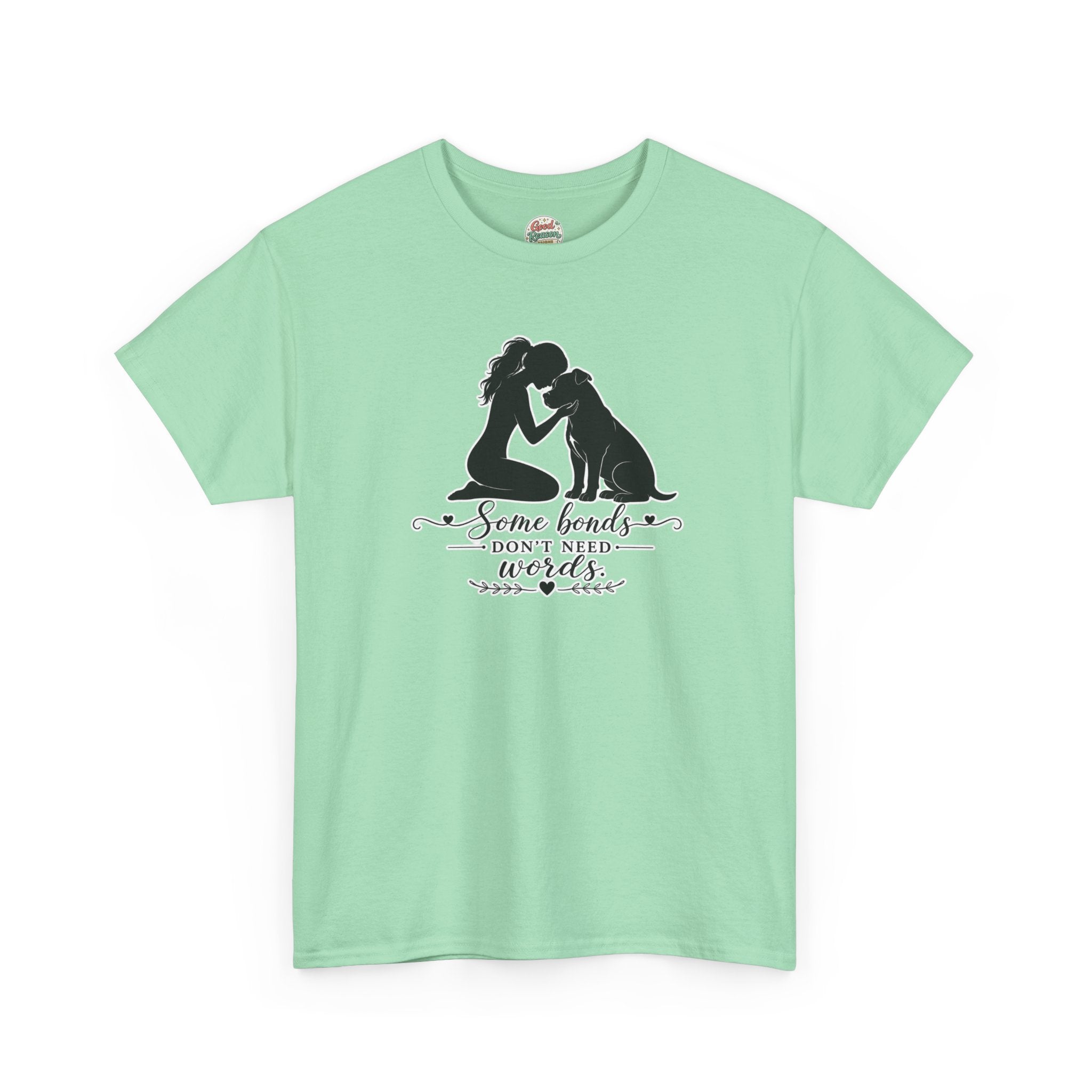 "Some Bonds Don't Need Words" Dog & Girl Silhouette Shirt