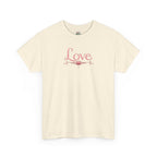 Love Lotus Flower Graphic Tee — Script Back Print