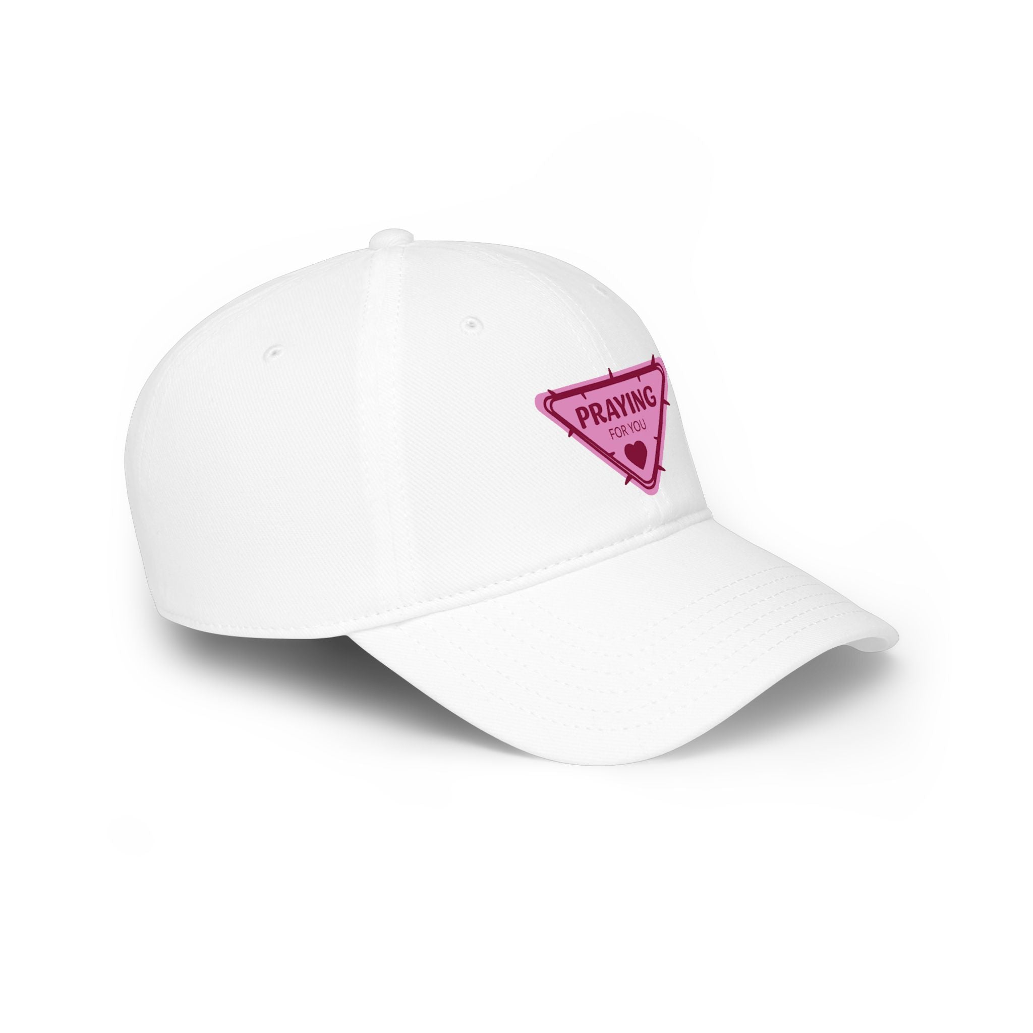 Praying For You Pink Triangle Patch Baseball Cap