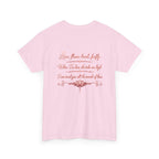 Love Lotus Flower Graphic Tee — Script Back Print