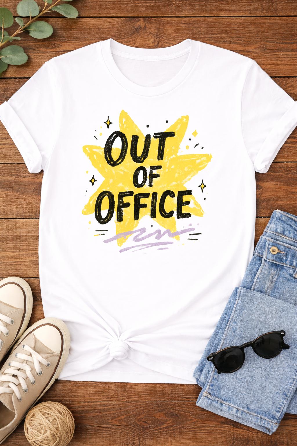 Out of Office T-Shirt — Funny Vacation Graphic Tee