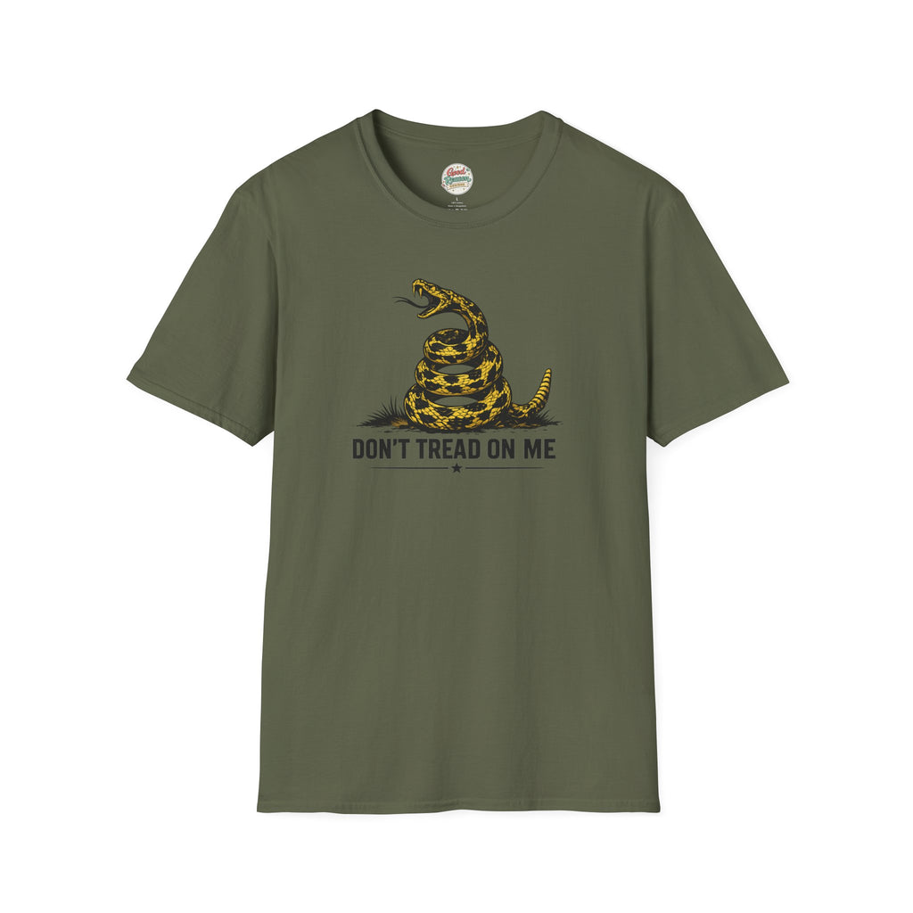 Don’t Tread On Me Rattlesnake Graphic Tee | Bold Patriotic Streetwear Shirt