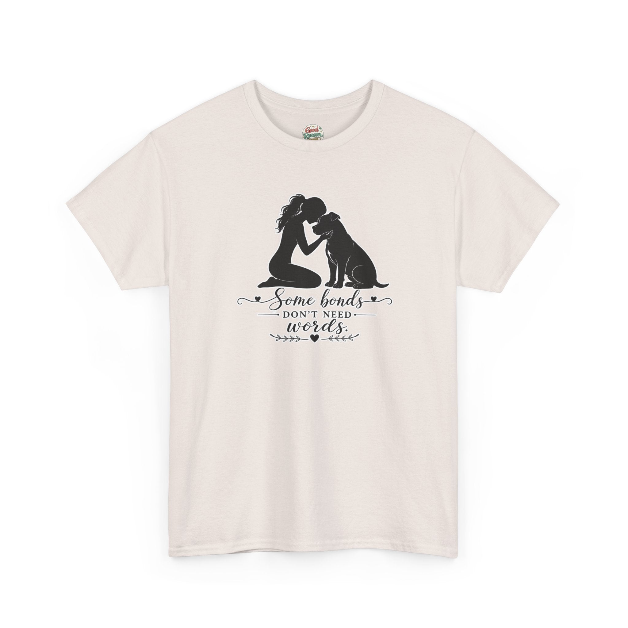 "Some Bonds Don't Need Words" Dog & Girl Silhouette Shirt