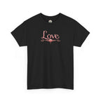 Love Lotus Flower Graphic Tee — Script Back Print