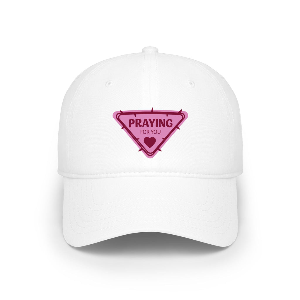 Praying For You Pink Triangle Patch Baseball Cap