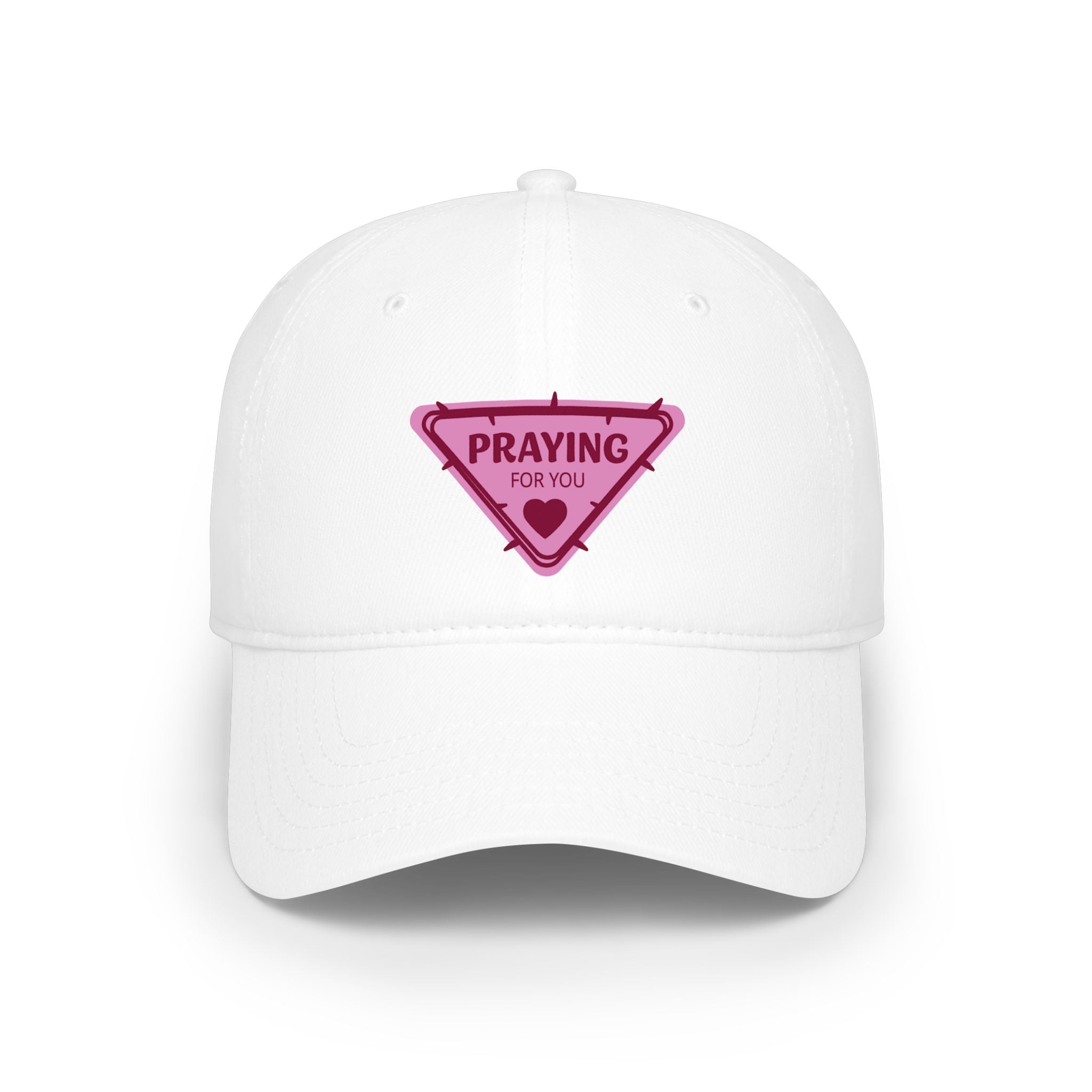 Praying For You Pink Triangle Patch Baseball Cap