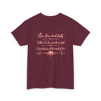 Love Lotus Flower Graphic Tee — Script Back Print